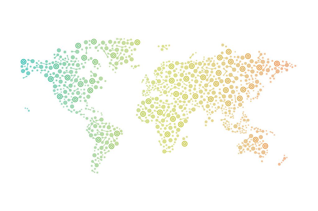 WorldMap ColoredDots